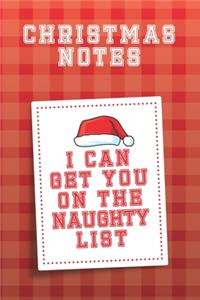 I Can Get You on The Naughty List Christmas Notes