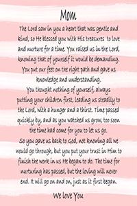 Mom We Love You Prayer Journal