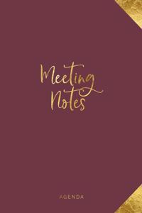 Meeting Notes Agenda