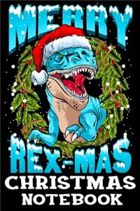 Merry Rex Mas Christmas Notebook