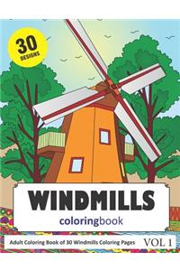 Windmills Coloring Book