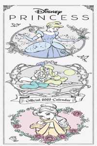 Disney Princess Slim 2020 Calendar - Official Slim Format Calendar