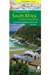 A Rough Guide Map South Africa, Lesotho and Swaziland