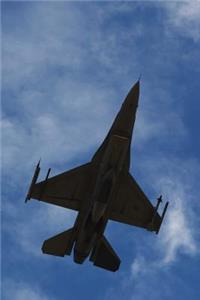 F-16 Aircraft Silhouetted Against a Blue Sky Military Journal