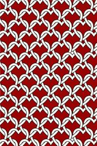 Bullet Journal Notebook Chained Hearts Pattern 2