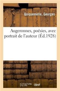 Augeronnes, Poésies, Avec Portrait de l'Auteur