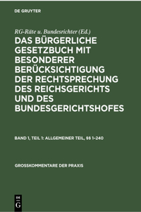 Allgemeiner Teil, §§ 1-240