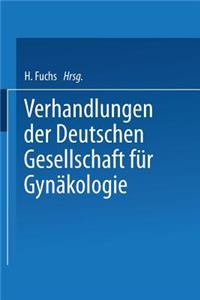 Verhandlungen Der Deutschen Gesellschaft Für Gynäkologie