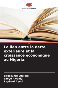 lien entre la dette extérieure et la croissance économique au Nigeria.
