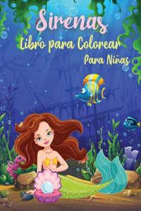 Sirenas Libro Para Colorear Para Niñas