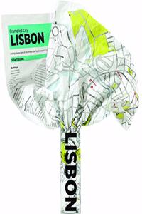 Lisbon Crumpled City Map