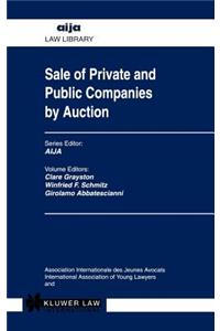 Sale Of Private and Public Companies By Auction