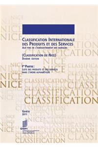 Classification Internationale Des Produits Et Des Services Aux Fins de l'Enregistrement Des Marques (Classification de Nice), 1ère Partie