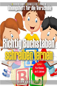 Richtig Buchstaben schreiben lernen