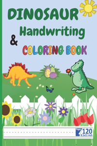 Dinosaur Handwriting and coloring book