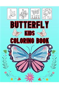 Butterfly Kids Coloring Book