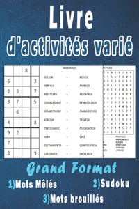 Livre d'activités varié