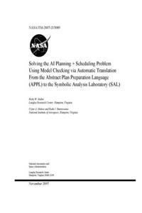 Solving the AI Planning Plus Scheduling Problem Using Model Checking via Automatic Translation from the Abstract Plan Preparation Language (APPL) to the Symbolic Analysis Laboratory (SAL)