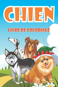 chien livre de coloriage