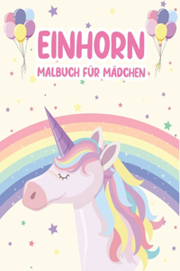 Einhorn Malbuch für Mädchen 4-8 Jahre