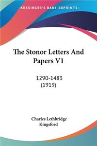 Stonor Letters And Papers V1