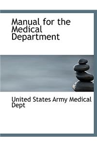 Manual for the Medical Department