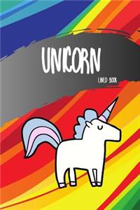 Unicorn Lined Book