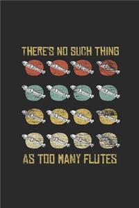 There's No Such Thing As Too Many Flutes: Flutes Notebook, Blank Lined (6" x 9" - 120 pages) Musical Instruments Themed Notebook for Daily Journal, Diary, and Gift