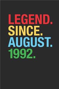 Legend Since August 1992