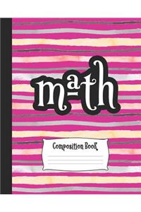 Composition Book - Math