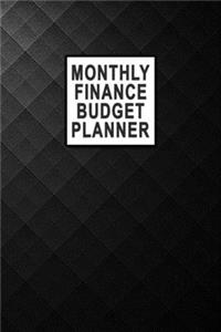 Monthly Finance Budget Planner