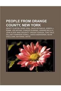 People from Orange County, New York