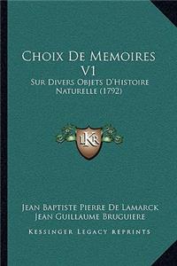 Choix De Memoires V1