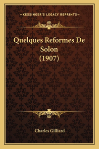 Quelques Reformes De Solon (1907)