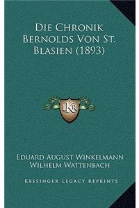 Die Chronik Bernolds Von St. Blasien (1893)