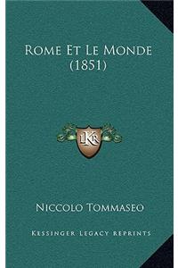Rome Et Le Monde (1851)