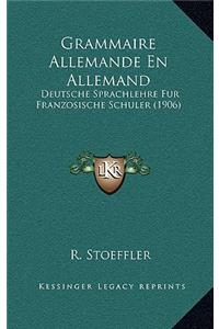 Grammaire Allemande En Allemand