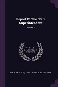 Report of the State Superintendent; Volume 3