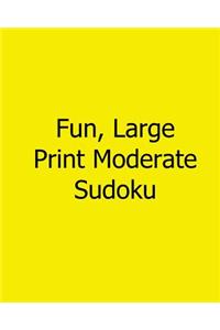 Fun, Large Print Moderate Sudoku