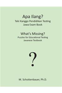 APA Ilang? Teki Kanggo Pendidikan Testing