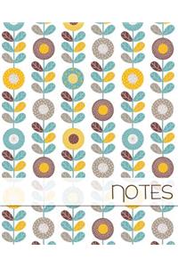 Floral Notebook, Lined Writing Pad, Notes, Pretty Notebook