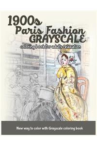 1900s Paris Fashion Grayscale