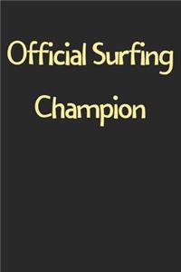 Official Surfing Champion