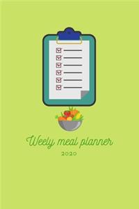 Weekly meal planner 2020