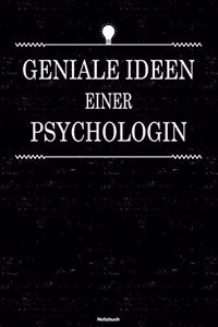 Geniale Ideen einer Psychologin Notizbuch