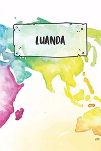 Luanda: Ruled Travel Diary Notebook or Journey Journal - Lined Trip Pocketbook for Men and Women with Lines