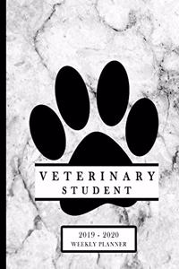 Veterinary Student 2019-2020 Weekly Planner