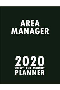 Area Manager 2020 Weekly and Monthly Planner