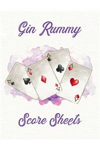 Gin Rummy Score Sheets