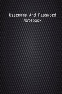 Username And Password Notebook